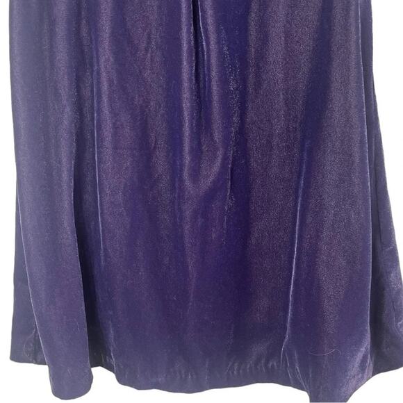 Mini Boden Toddler Girls Purple Velvet Short Sleeve Dress Size 3-4 Years - Picture 4 of 6
